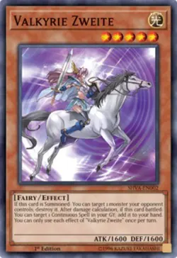 1x (NM) Valkyrie Zweite - SHVA-EN002 - Super Rare - 1st Edition YuGiOh - Image 1