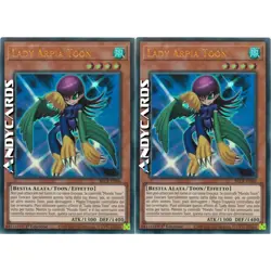 2x LADY ARPIA TOON • (Toon Harpie Lady) • Ultra R • BLCR IT066 • 1Ed • YUGIOH! - Image 1