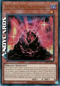LA PIETRA NERA DELLA LEGGENDA • Ultra R • LDK2 ITJ05 • Unl 2024 • Yugioh! - Image 1