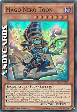 MAGO NERO TOON • (Toon Dark Magician) • Super R • TDIL IT032 • 1Ed • YUGIOH! - Image 1