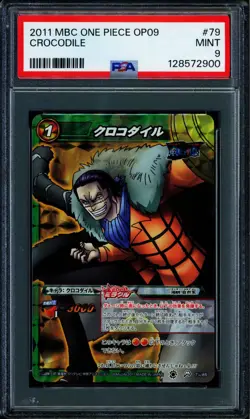 Crocodile - 79/85 OP09 - PSA 9 - Miracle Rare - Japanese - Carddass - One Piece - Image 1