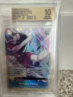 2025 One Piece Promos OP07057 Perfume Femur R Premium BGS 10 Pristine - Image 1