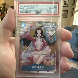 2025 ONE PIECE SIMPLIFIED CHINESE PROMOS NEW YEARS RED PACK BOA HANCOCK PSA 10 - Image 1