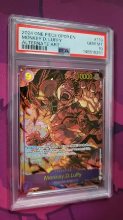 2024 One Piece Monkey.D.Luffy Alt Art OP09-119 Emperors in the New World PSA 10 - Image 1