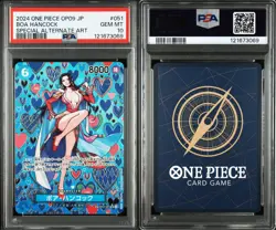 One Piece Card Game Boa Hancock OP07 051 SR Special Card PSA10 - Image 3