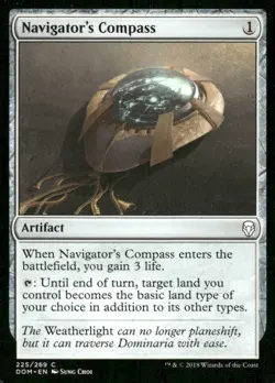 Navigator's Compass 225/269 Dominaria MTG Magic the Gathering card - Image 1