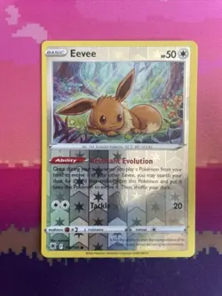 Pokemon Card Eevee Astral Radiance Reverse Holo Common 119/189 Near Mint - Image 1