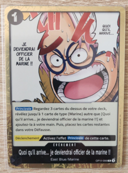 Carte One Piece OP11-099 FR - Evenement MARINE - Card game Holo - Image 1