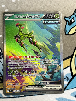 Iron Leaves ex 203/162 SV05: Temporal Forces Holo Pokemon Card NM - Image 1
