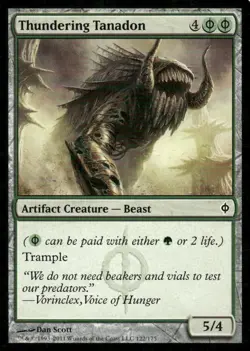 Thundering Tanadon New Phyrexia MTG Magic the Gathering card - Image 1