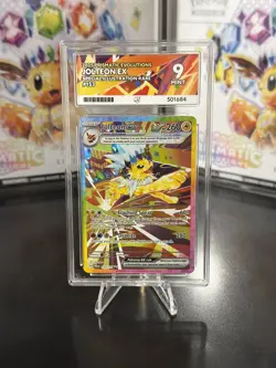 Pokemon TCG Prismatic Evolutions Jolteon EX Card 153/131 Sir Graded Ace 9 - Image 1