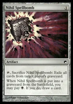 Nihil Spellbomb Scars of Mirrodin MTG Magic the Gathering card - Image 1