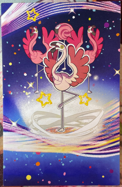 Flamigo Mini Tin Card - Paldean Fates Pokemon 2024 - Image 1