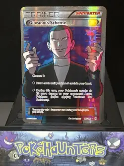 Pokemon Card Giovanni’s Scheme 162/162 Trainer Full Art XY Breakthrough LP - Image 1