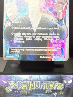 Pokemon Card Giovanni’s Scheme 162/162 Trainer Full Art XY Breakthrough LP - Image 3