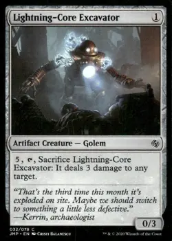Lightning-Core Excavator 032/078 Jumpstart MTG Magic the Gathering card - Image 1