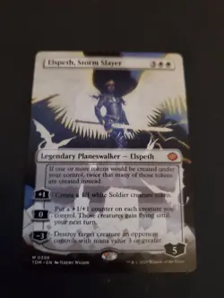 Elspeth, Storm Slayer (Borderless) Tarkir: Dragonstorm Regular MTG NM - Image 1