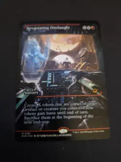 Devastating Onslaught - Edge of Eternities Borderless Foil MTG NM - Image 1
