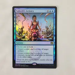 4x MTG FOIL Saheeli's Artistry Launch Promo NM Near Mint Magic the Gathering - Image 3