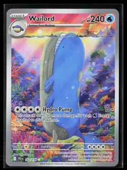 Wailord 162/159 Illustration Rare Journey Together Pokemon NM - Image 1