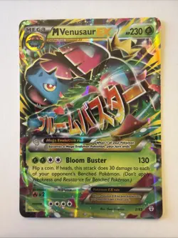 Pokemon TCG M Venusaur EX Full Art Ultra Rare 2/83 - Image 1
