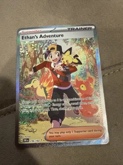 Pokemon Ethan's Adventure Special Illustration Rare Holo Sv10 236/182 - Image 1