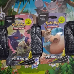 Pokemon Sun & Moon Team Up Sleeved Booster Pack x 2 packs - Image 1