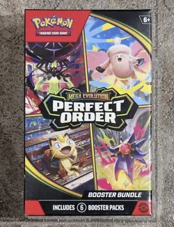 Pokemon TCG Perfect Order Booster Bundle (6 Packs) NEW SEALED IN HAND SHIPS FAST - Image 1