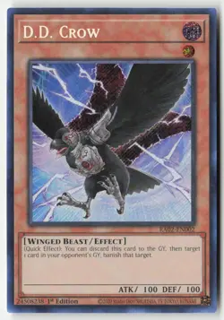 Yugioh - D.D. Crow RA02-EN002 1st Edition - 25th Anniversary Rarity Collection I - Image 1