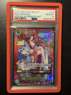 PSA 10 2025 One Piece OP14 Japanese Special Alternate Art #112 Boa Hancock - Image 1