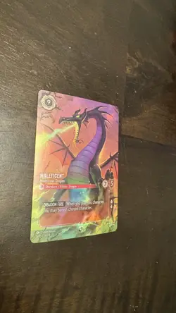 Maleficent - Monstrous Dragon Store Championship Top 8 Lorcana Promo Cards Holo - Image 4