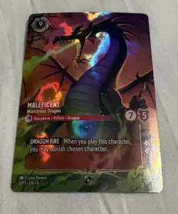 Maleficent - Monstrous Dragon Store Championship Top 8 Lorcana Promo Cards Holo - Image 5