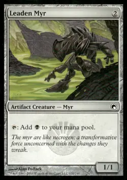 Leaden Myr Scars of Mirrodin MTG Magic the Gathering card - Image 1