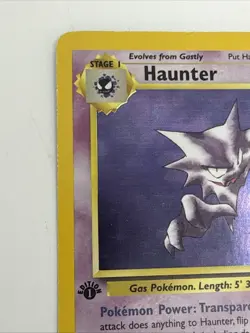 Pokemon TCG Haunter 1st Edition Holo Card Fossil, 6/62, Holographic Rare - Image 4