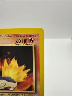1st Edition QUILAVA 46/111 Neo Genesis Pokemon Card Uncommon Wotc 2000 Vintage - Image 3