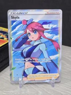 Pokemon Card Skyla 72/72 Shining Fates 2021 Full Art Trainer Holo Ultra Rare NM - Image 3
