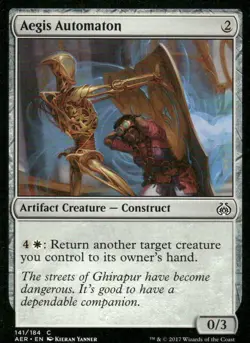 Aegis Automaton 141/184 Aether Revolt MTG Magic the Gathering card - Image 1
