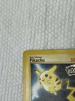 1999 Pokemon PIKACHU Kids WB Pokemon The First Movie Promo Card 4 - Image 2