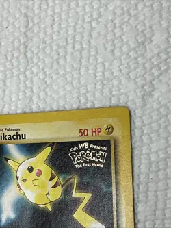 1999 Pokemon PIKACHU Kids WB Pokemon The First Movie Promo Card 4 - Image 3