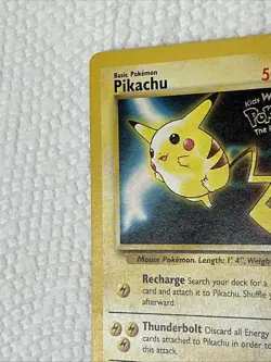 1999 Pokemon PIKACHU Kids WB Pokemon The First Movie Promo Card 4 - Image 4