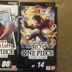 One Piece Card Game English Starter Deck ST-08, & ST-14 Lot Of 2 Decks - Image 5