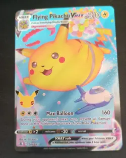 Pokemon TCG Pikachu Flying Pikachu VMAX Card 007/025 - Image 1