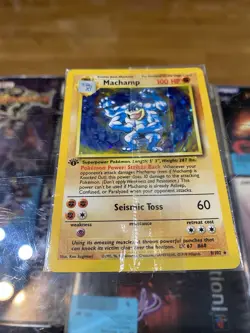 Pokemon Card: Machamp 008/102 Deck Exclusives Holo 1st Edition Sealed in Package - Image 1