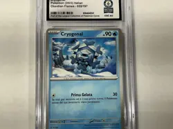 Cryogonal #55 Common Obsidian Flames 2023 Pokemon Card Italian Cgc World record - Image 3