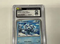 Cryogonal #55 Common Obsidian Flames 2023 Pokemon Card Italian Cgc World record - Image 4