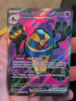 Cofagrigus ex 224/182 Paradox Rift Full Art Ultra Rare Holo Pokemon Card NM/M - Image 1