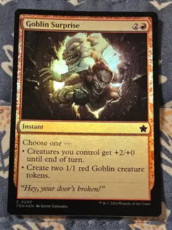 Goblin Surprise FOIL FDN 200 - MTG Foundations - MTG Magic - Image 2