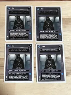 Star Wars Premiere CCG SWCCG Card Vader X4 Played White Border MP - Image 1