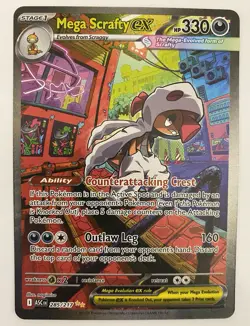 Pokemon Mega Scrafty ex ASCENDED HEROS 3 Card Lot SIR - Image 3