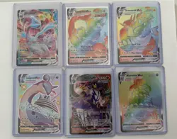 Pokemon VMAX Lot 6 Cards Rainbow Rare Full Art Urshifu Lapras NM - Image 1